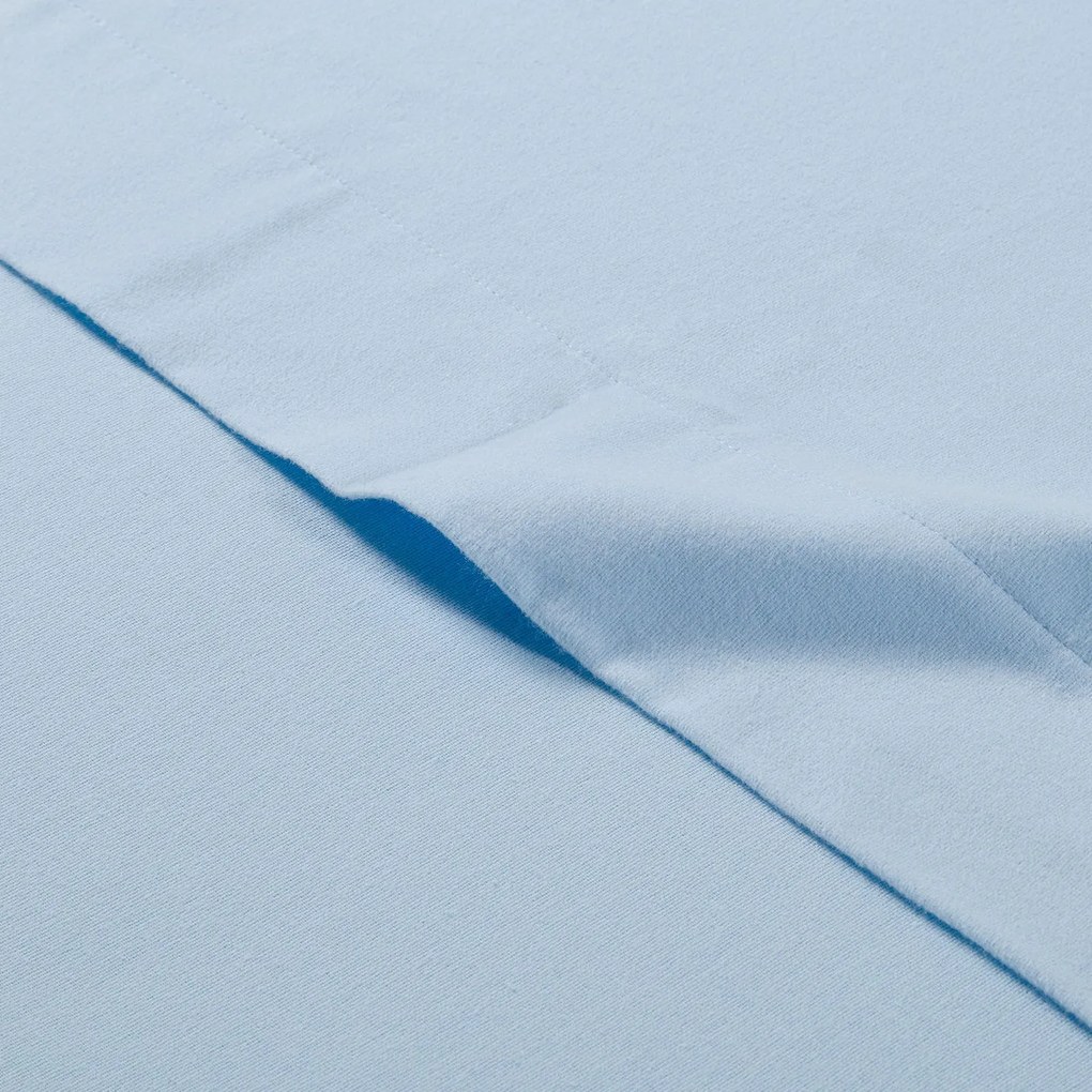 Lenzuola Tinta unita flanella Singolo Cielo in Flanella