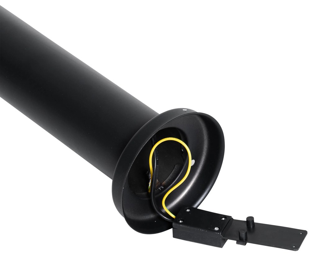 Paletto da esterno moderno nero 100 cm - Elly