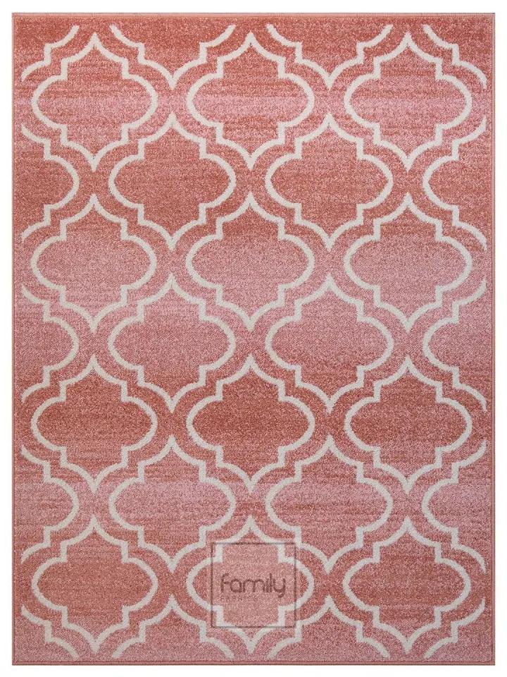 Originale tappeto rosa antico in stile scandinavo Larghezza: 160 cm | Lunghezza: 220 cm