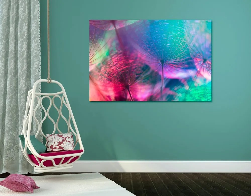 Stampa su tela – Soffione in colori pastello