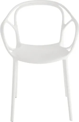 Sedia in polipropilene Bianco per interni ed esterni - HUG 2 sedie