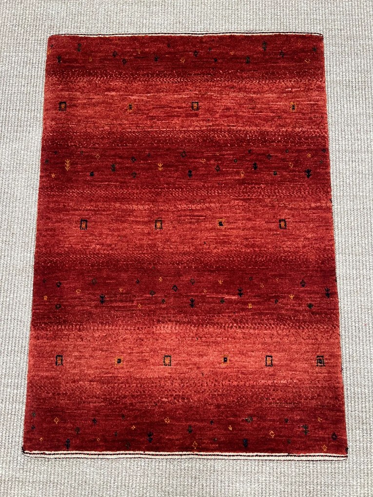 Loribaft Tappeto persiano 90 x 70 Rosso (Iran) Annodato A Mano
