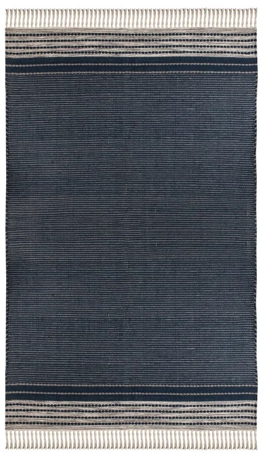 Tappeto per esterni bifacciale blu scuro in plastica riciclata , 80 x 180 cm Civil - Green Decore