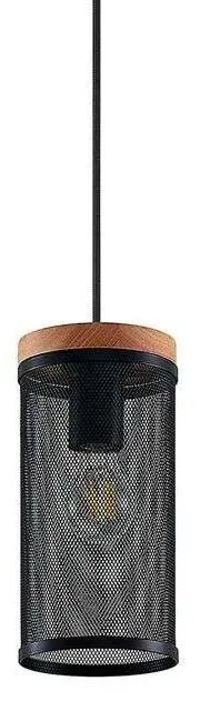 Lindby - Kiriya Lampada a Sospensione Black/Wood Lindby