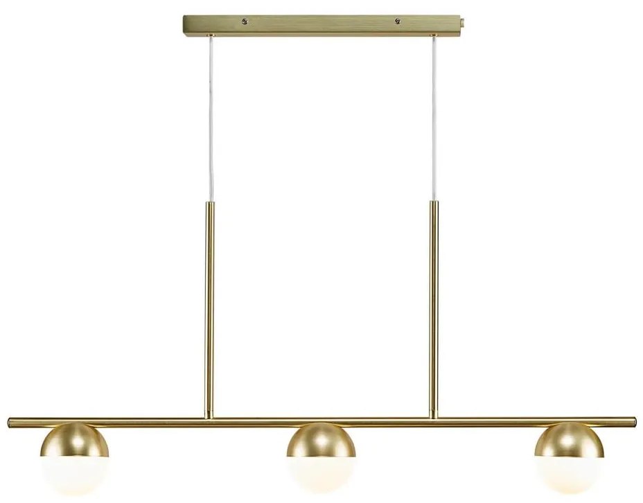 Nordlux - Lampadario a sospensione con filo CONTINA 3xG9/5W/230V ottone