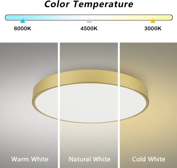 Brilagi - Plafoniera LED POOL LED/100W/230V 3000/4000/6000K diam. 80 cm dorata