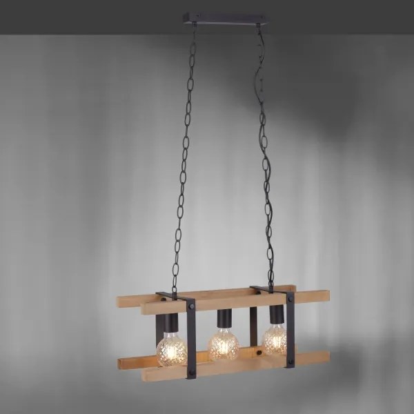 Leuchten Direkt 15683-79 - Lampadario a sospensione con catena EDITH 3xE27/60W/230V