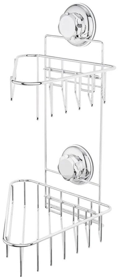 Mensola angolare autoportante in metallo per bagno in argento Bestlock Bath - Compactor