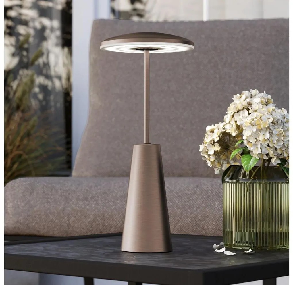 Eglo 900924 - Lampada LED dimmerabile da esterno PICCOLA 2,8W/5V 5200mAh IP54 beige