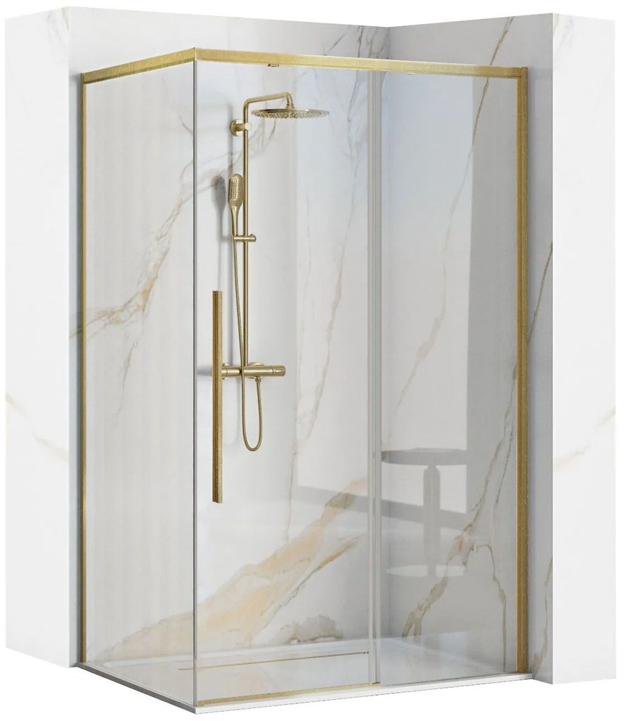 Cabina doccia SOLAR GOLD Brush 120x90