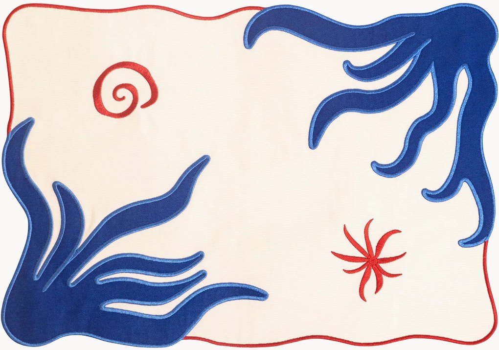 Set di 2 tovagliette americane fatte a mano Amalfi