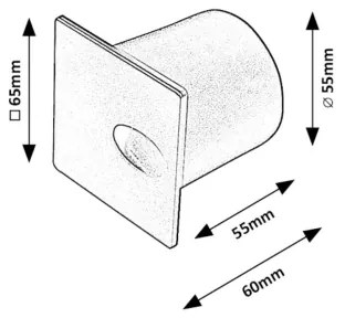 Rabalux 71170 - Illuminazione scale LED da esterno BOVEN LED/3W/230V IP54 bianco