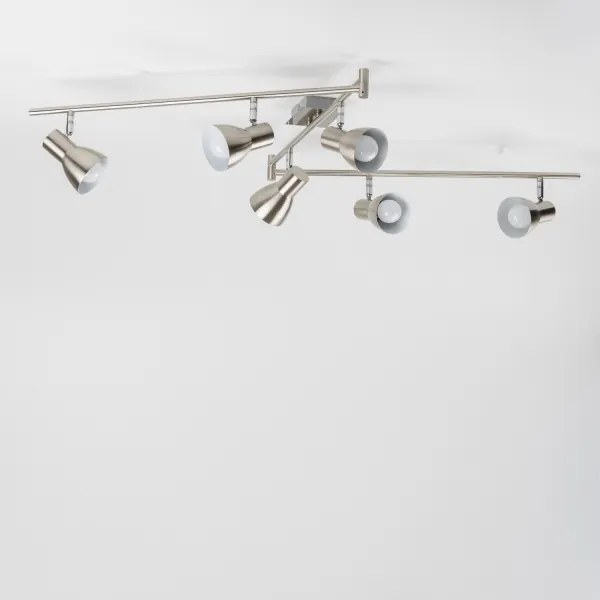 Faretto LED 6xE14/5W/230V cromo opaco
