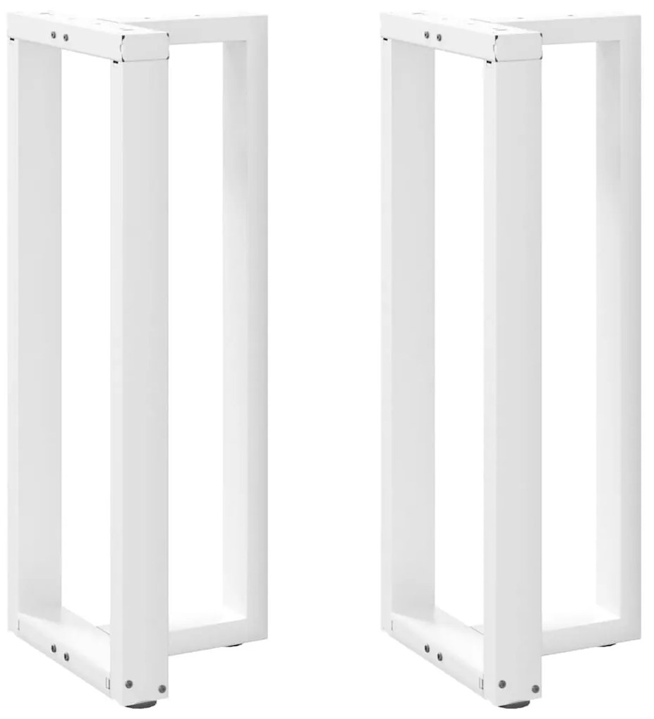 Gambe Tavolo Bar A Forma T 2pz Bianco 40x35x(100-101)cm Acciaio /
