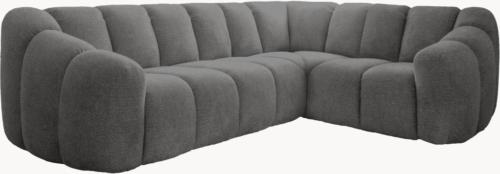 Divano angolare in ciniglia Shell