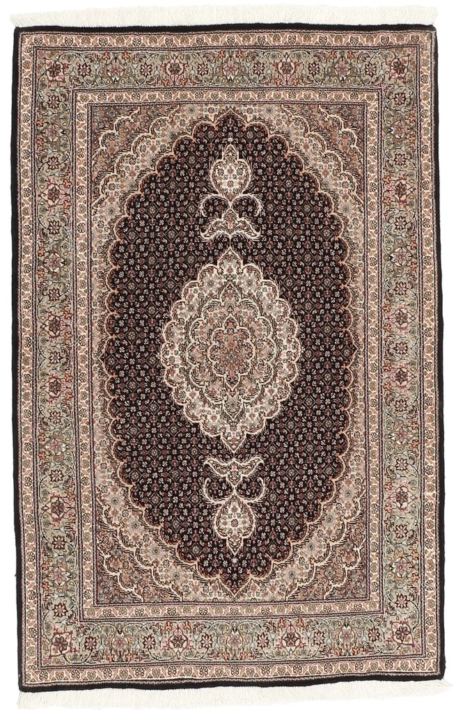 Tabriz Tappeto persiano 80x130 Blu (Iran) Annodato A Mano