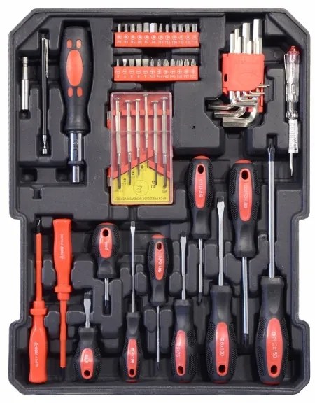 Valigetta in alluminio con attrezzi 186 pz