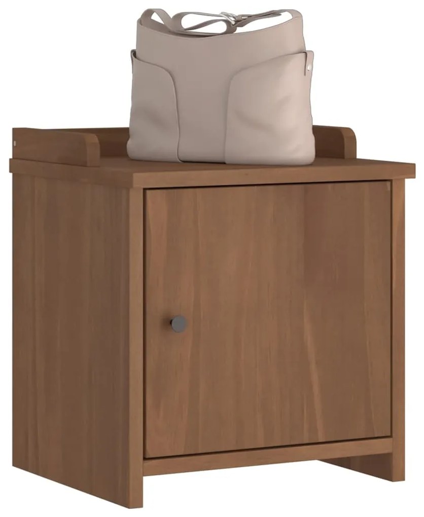 Panca Da Corridoio Sandnes 45x40x50 Cm Legno Massello Di Pino /