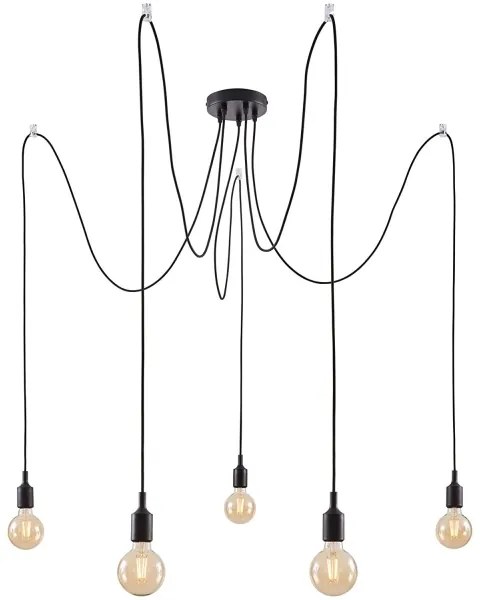 Paulmann 50389 - Lampadario a sospensione con filo NEORDIC 5xE27/20W/230V ragno