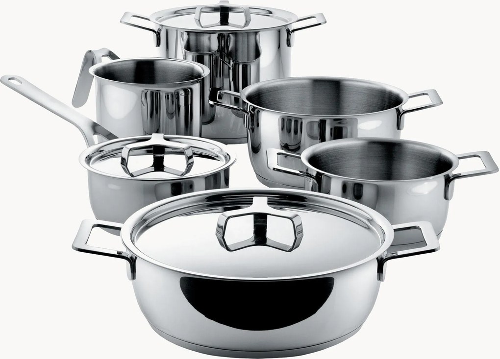 Batteria di pentole Alessi 9 pz