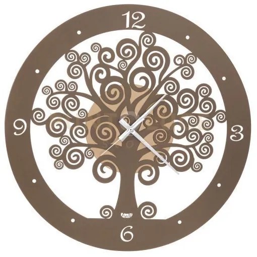 Orologio portafortuna grande albero della vita oro e bronzo in ferr...