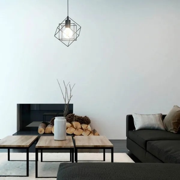 Eglo 43358 - Lampadario a sospensione con filo STRAITON 1xE27/60W/230V