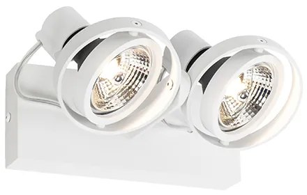 Faretto moderno bianco 2 luci - Master 70