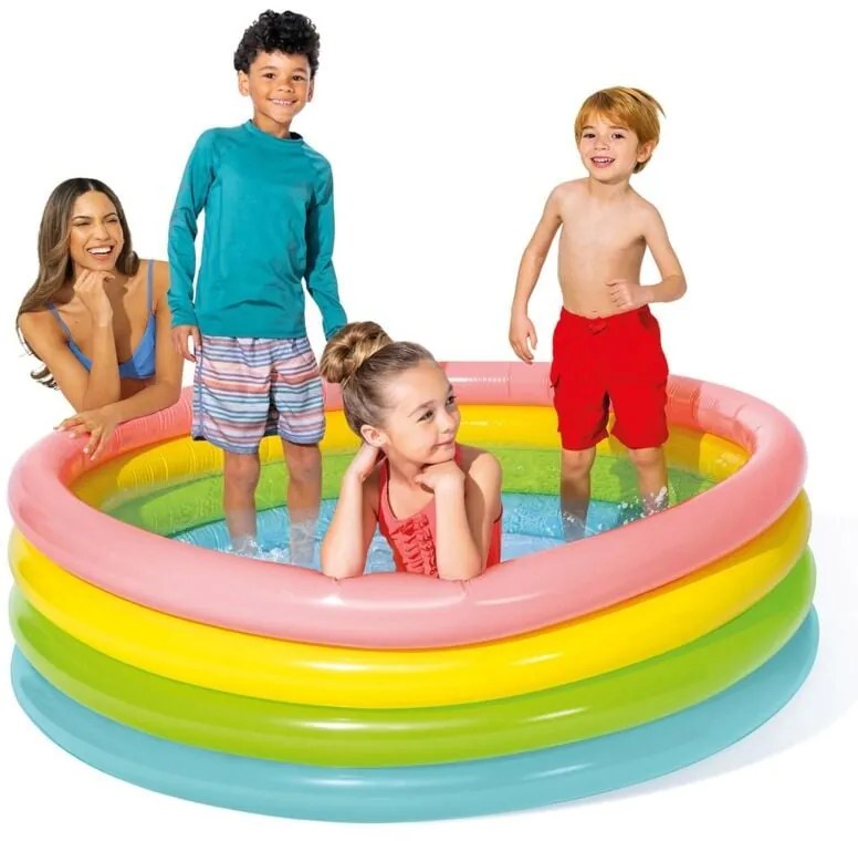 Intex - ntex Piscina Gonfiabile Sunset con 4 Anelli 168x46 cm