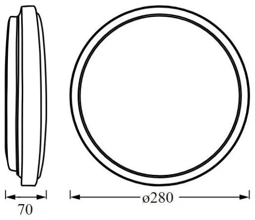 Osram - Plafoniera LED ORBIS LONDON LED/16W/230V Ø 28 cm bianca