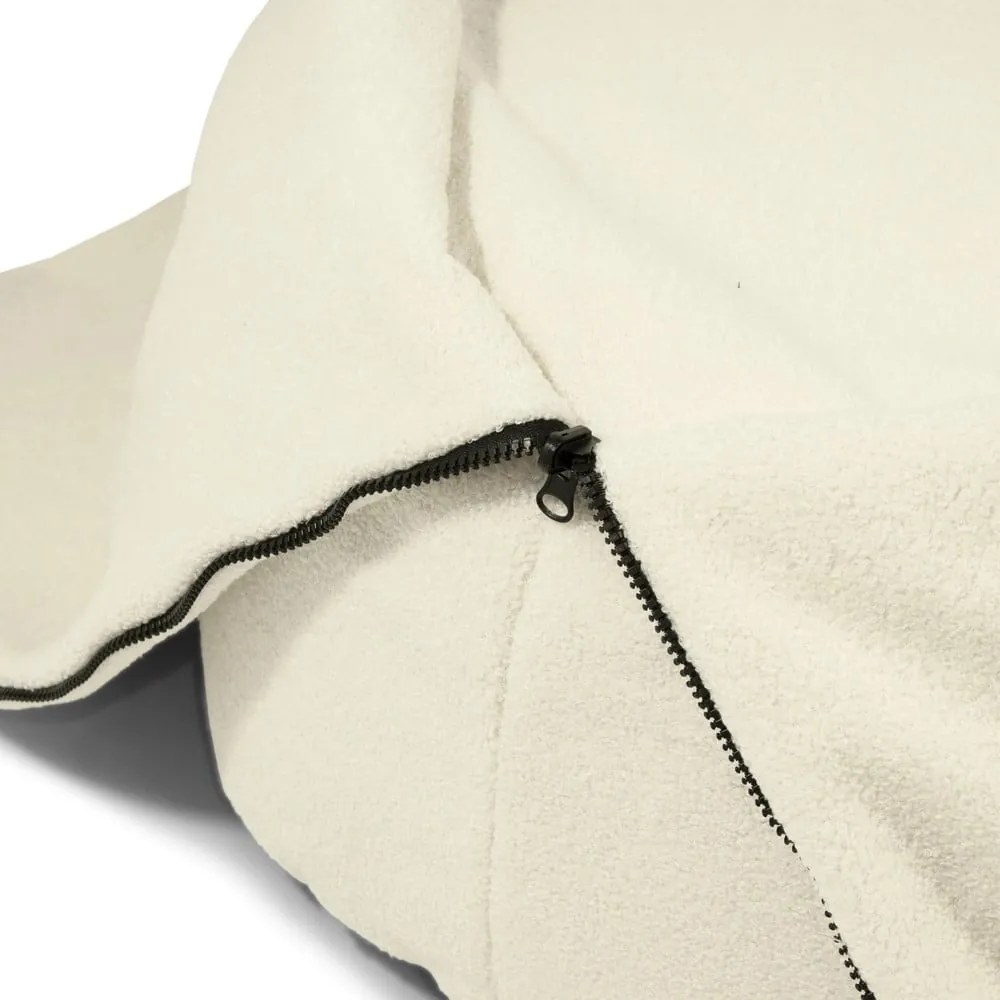 Pouf a sacco per bambini marrone con rivestimento in bouclé Cocoon 120 – SLOWDOWN