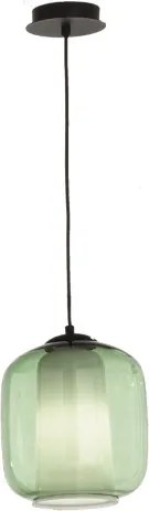 Lampada sospensione D22 cm - vetro soffiato Verde BONNIE MOD2