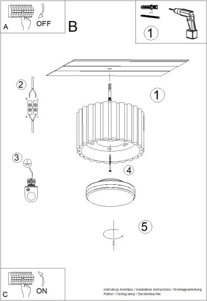 Brilagi - Faretto SFERA 1xGX53/30W/230V, diam. 10 cm, rosa