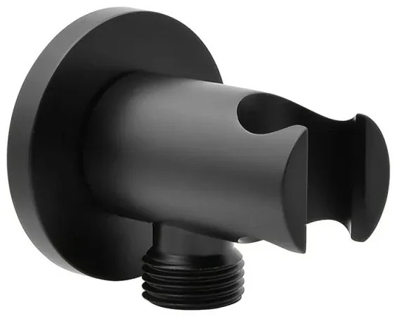Set doccia incasso Paco nero opaco con soffione 25 cm e kit doccino