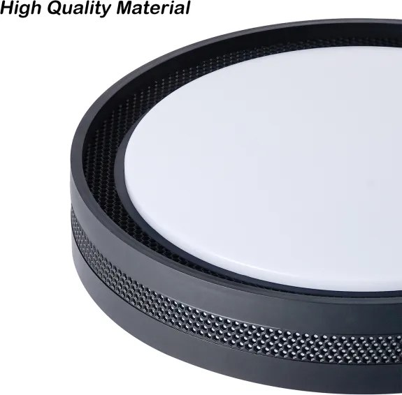 Brilagi - Plafoniera LED dimmerabile KREON LED/54W/230V 3000-6000K nero Ø 38 cm + telecomando