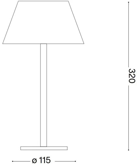 Ideal Lux - Lampada touch dimmerabile PURE LED/1,5W/3,7V CRI 90 IP54 marrone