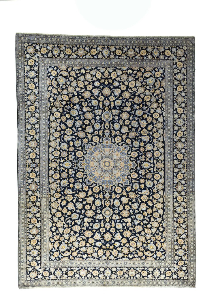 Kashan Tappeto persiano 300x410 Blu (Iran) Annodato A Mano