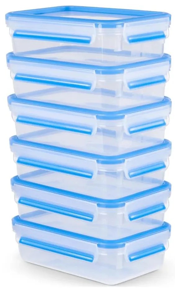 Tefal - SET 6x Contenitore per alimenti 0,8 l MASTER SEAL FRESH blu