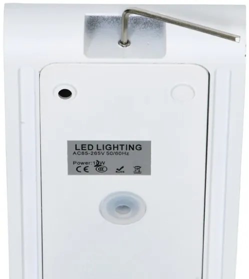 Ecolite ZFP12-BI - Applique a LED da esterno BRICK 2xLED/6W/230V IP65 bianco