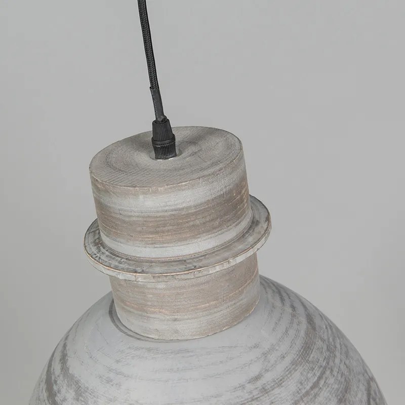 Set di 3 lampade a sospensione rustiche grigie - Dory