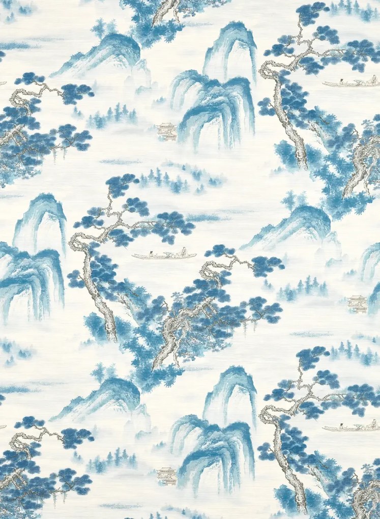 Zoffany Tapete Floating Mountains - Indigo