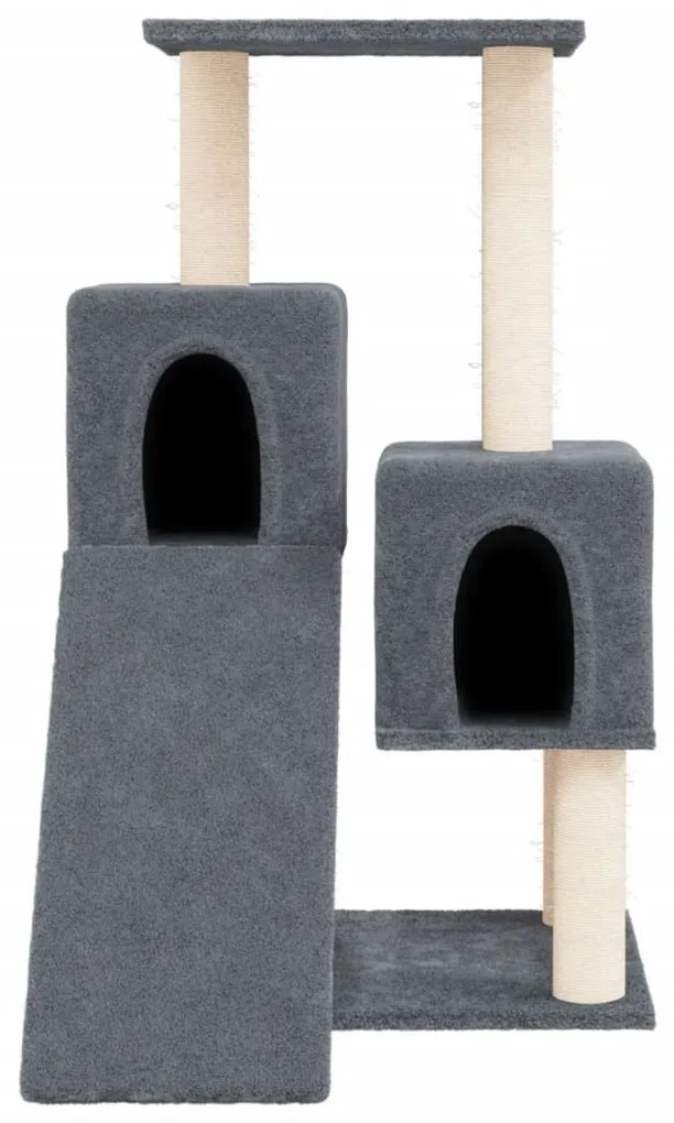 Albero per gatti con tiragraffi in sisal grigio scuro 82 cm