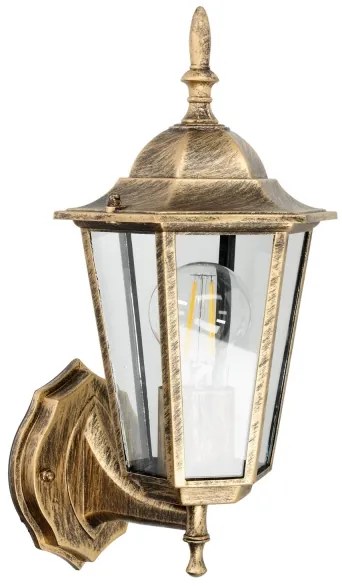 Applique da esterno 1xE27/60W/230V IP44 dorata