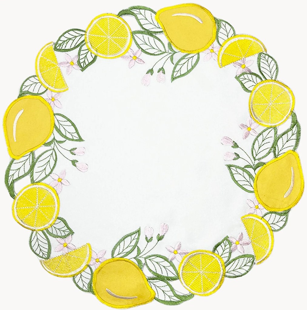 Set di 6 tovagliette rotonde Citron