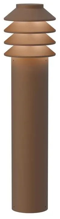 Louis Poulsen - Bysted Garden Lampada da Giardino Long LED 2700K con Base Corten Louis Poulsen