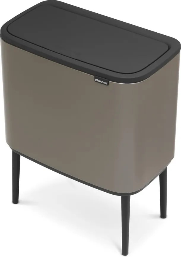 Bidone in acciaio grigio touch per raccolta differenziata 34 l Bo Touch Bin - Brabantia