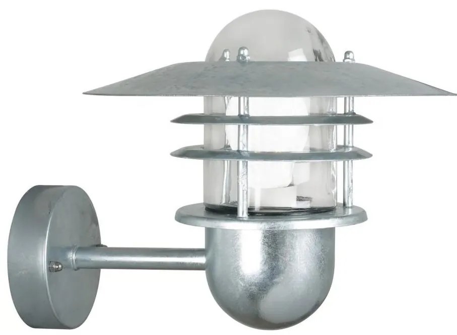 Nordlux - Lampada da parete per esterni AGGER 1xE27/60W/230V IP54 argento