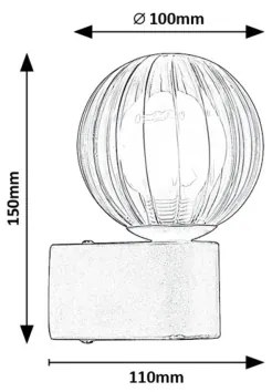 Rabalux 75021 - Applique da esterno COLZAR 1xG9/3,5W/230V