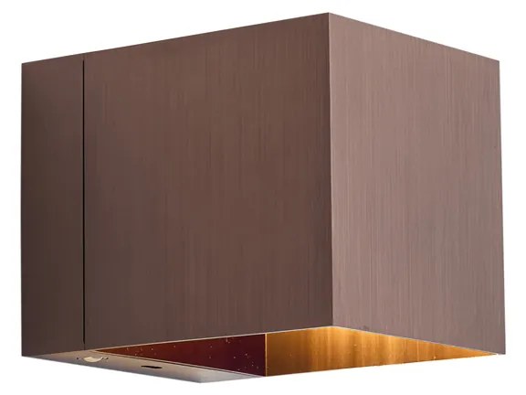 Lampada da parete moderna bronzo scuro con LED e dimmer touch ricaricabile - Joris