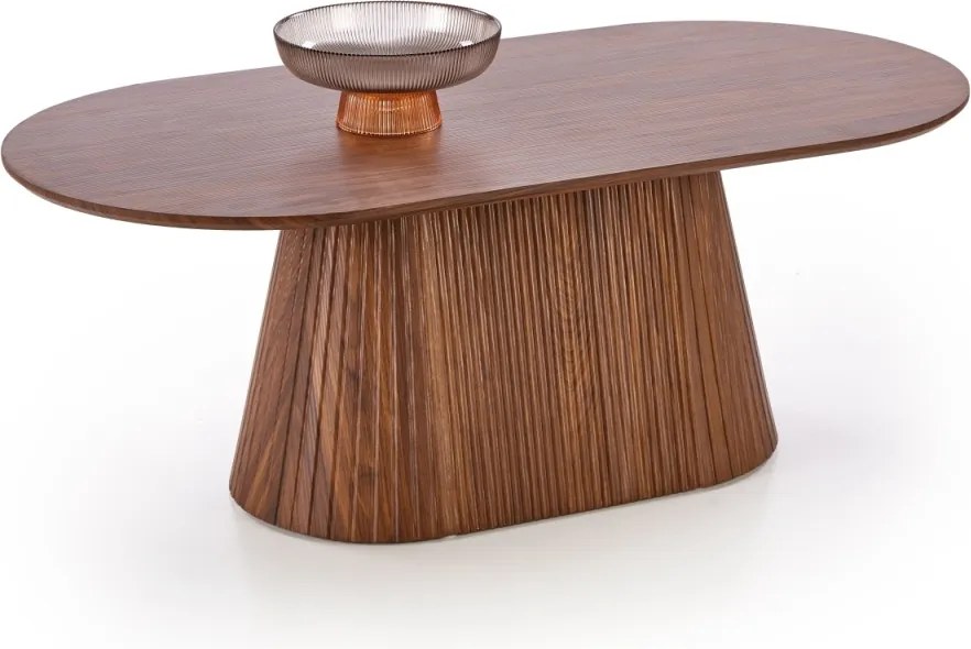 Tavolino da caffè Gisela in noce – L120 cm