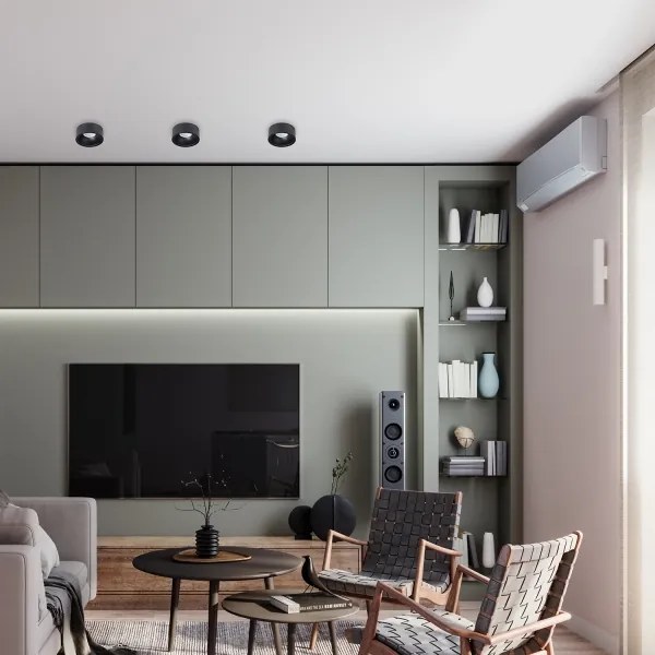 Faretto da incasso BALI 1xGU5,3/MR16/25W/12V tondo nero